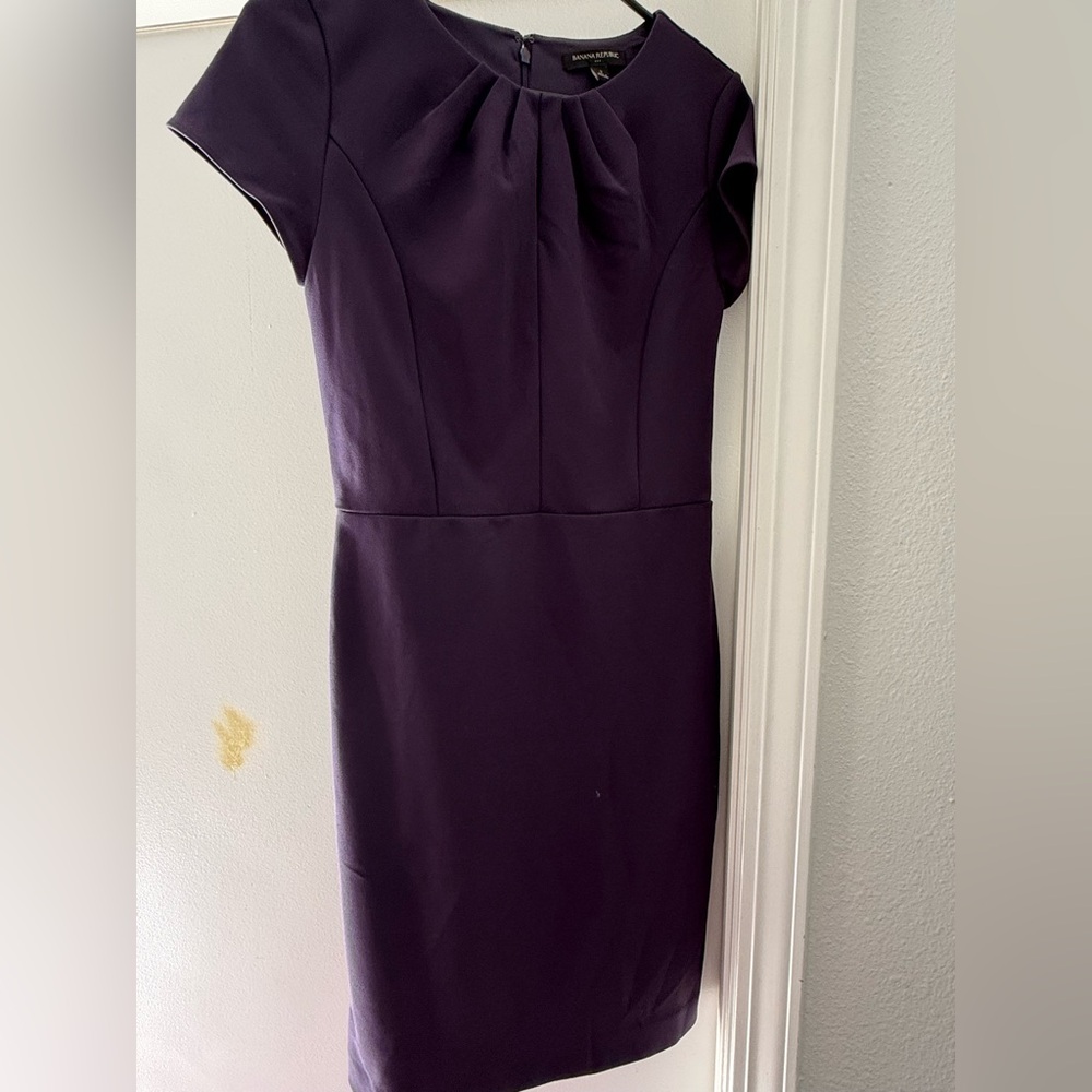 Banana Republic Dark Purple Mini Dress